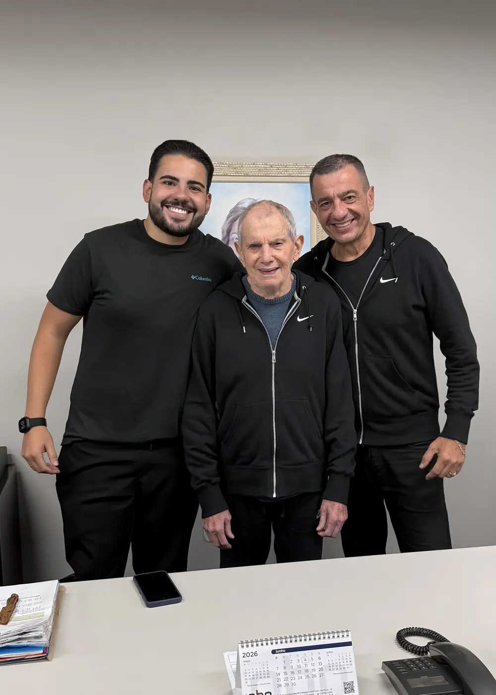 The three generations of the family behind 3WS Moldes together at the company office