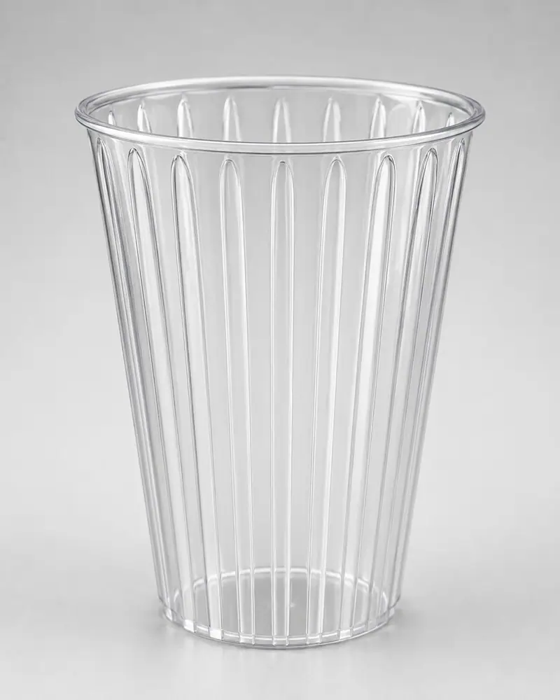 Peça plástica produzida pelo molde para copo de 250 ml